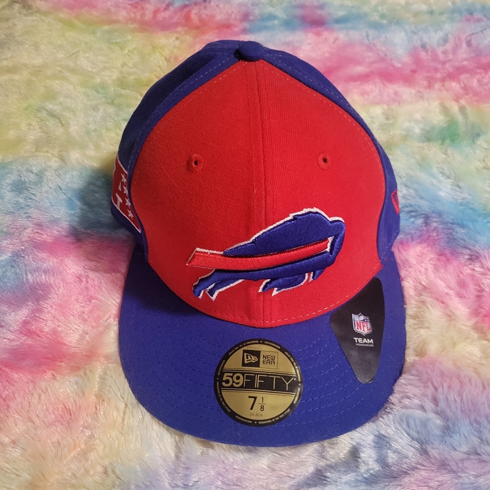 RARE NWT New Era Buffalo Bills NFL Football Fitted Hat